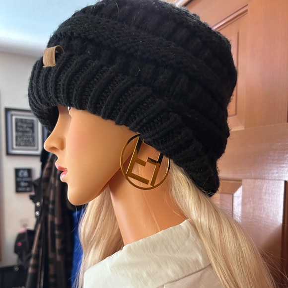 Authentic FENDI F is Fendi Large Hoop Earrings - Picture 7 of 13